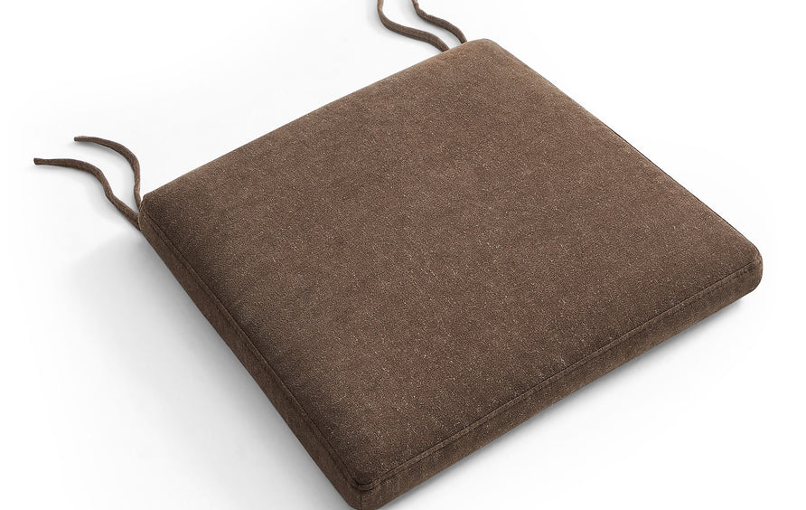 Lennox Fabric Dining Chair Seat Cushion in Cocoa