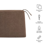 Lennox Fabric Dining Chair Seat Cushion in Cocoa