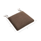 Lennox Fabric Dining Chair Seat Cushion in Cocoa