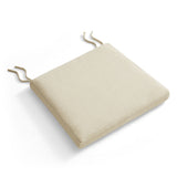 Lennox Fabric Dining Chair Seat Cushion in Linen