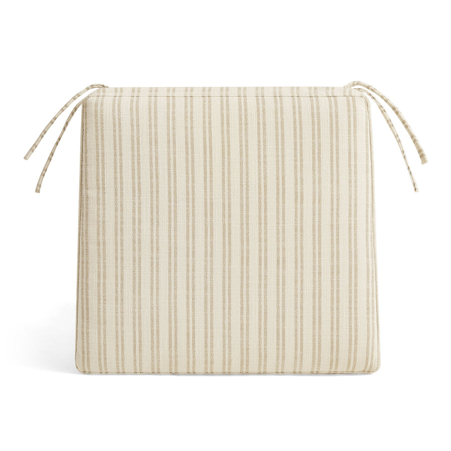 Lennox Fabric Dining Chair Seat Cushion in Oatmeal Stripe