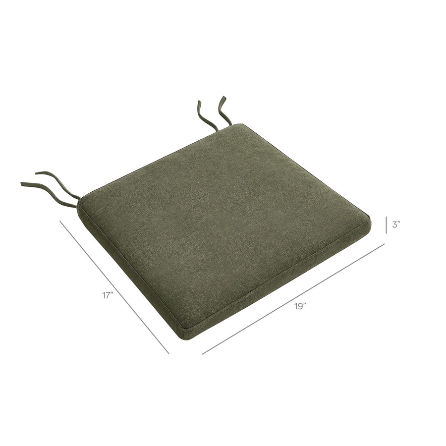 Lennox Fabric Dining Chair Seat Cushion in Sage