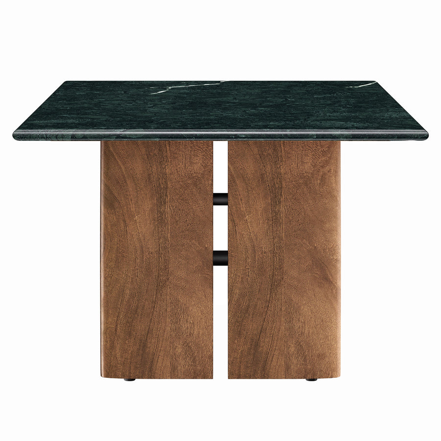 Ember Marble Coffee Table in Walnut Green Marble