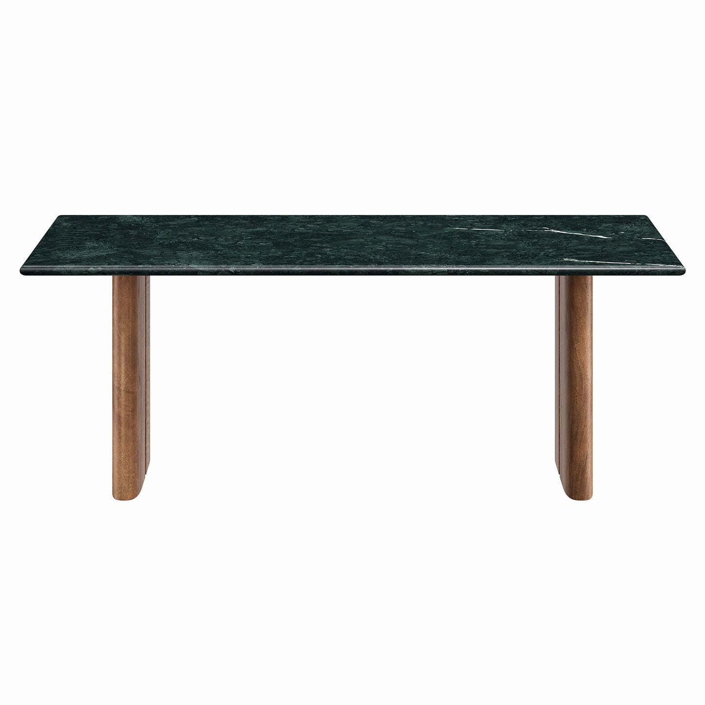 Ember Marble Coffee Table in Walnut Green Marble