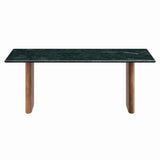 Ember Marble Coffee Table in Walnut Green Marble