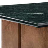 Ember Marble Coffee Table in Walnut Green Marble