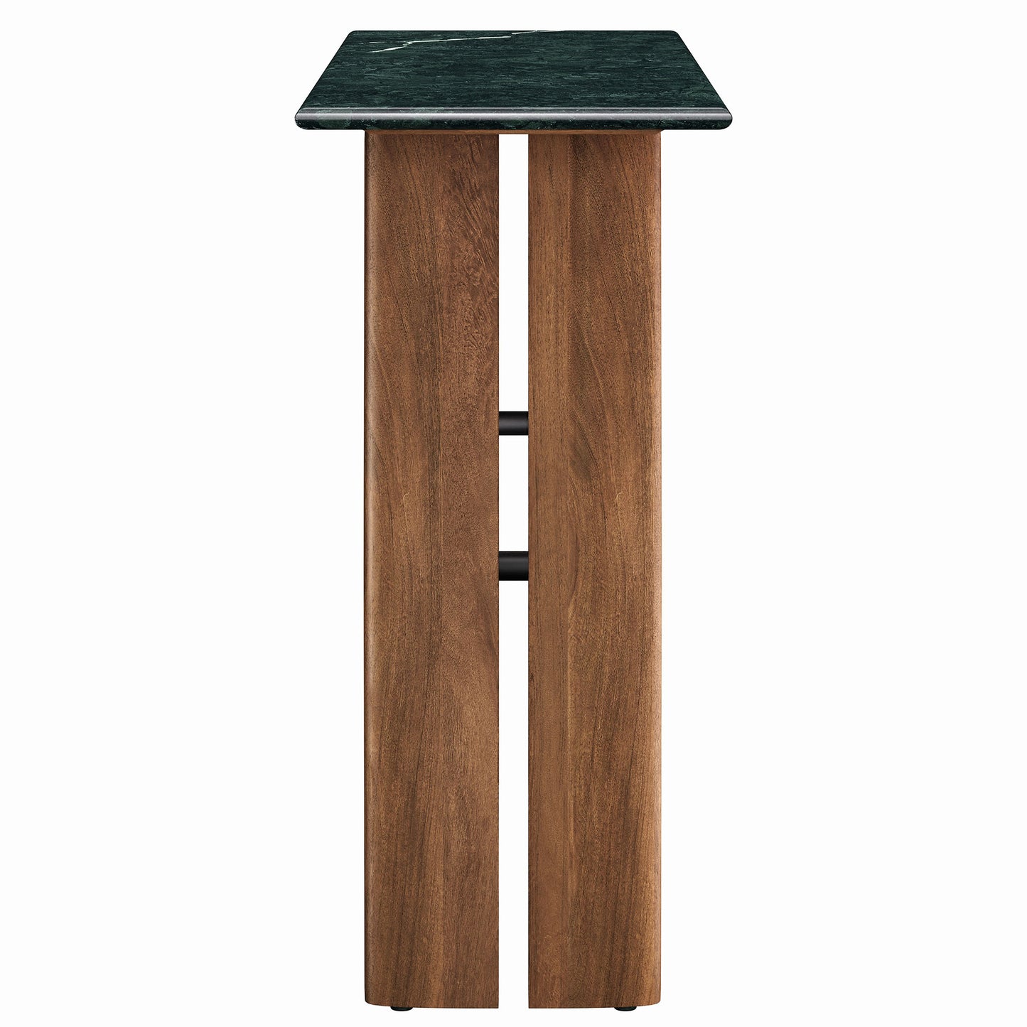 Ember 46 Inch Marble Console Table in Walnut Green Marble