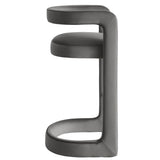 Sepia Performance Velvet Bar Stool Set of 2 in Storm Gray