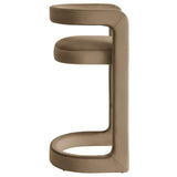 Sepia Performance Velvet Bar Stool Set of 2 in Taupe