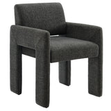 Myrtle Fabric Upholstered Dining Chair in Charcoal