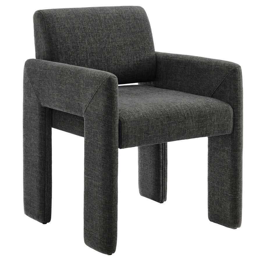 Myrtle Fabric Upholstered Dining Chair in Charcoal