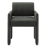 Myrtle Fabric Upholstered Dining Chair in Charcoal