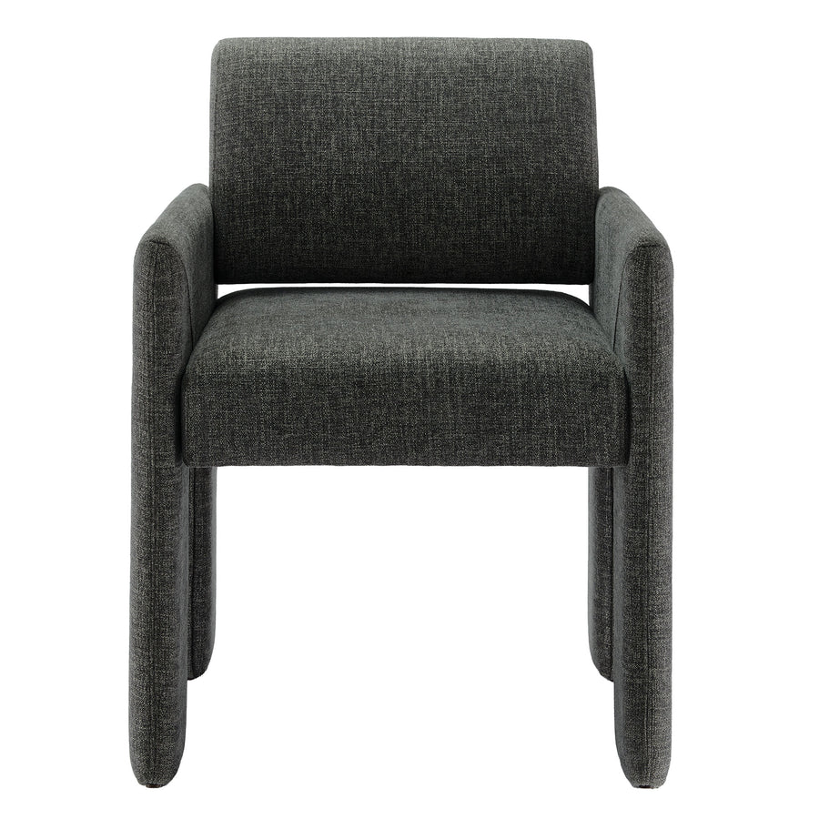 Myrtle Fabric Upholstered Dining Chair in Charcoal