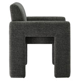 Myrtle Fabric Upholstered Dining Chair in Charcoal
