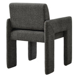 Myrtle Fabric Upholstered Dining Chair in Charcoal