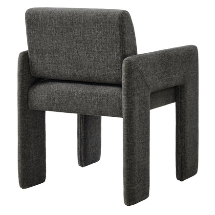 Daven Fabric Upholstered Dining Chair in Charcoal