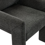 Myrtle Fabric Upholstered Dining Chair in Charcoal