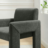 Myrtle Fabric Upholstered Dining Chair in Charcoal