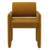 Myrtle Fabric Upholstered Dining Chair in Copper