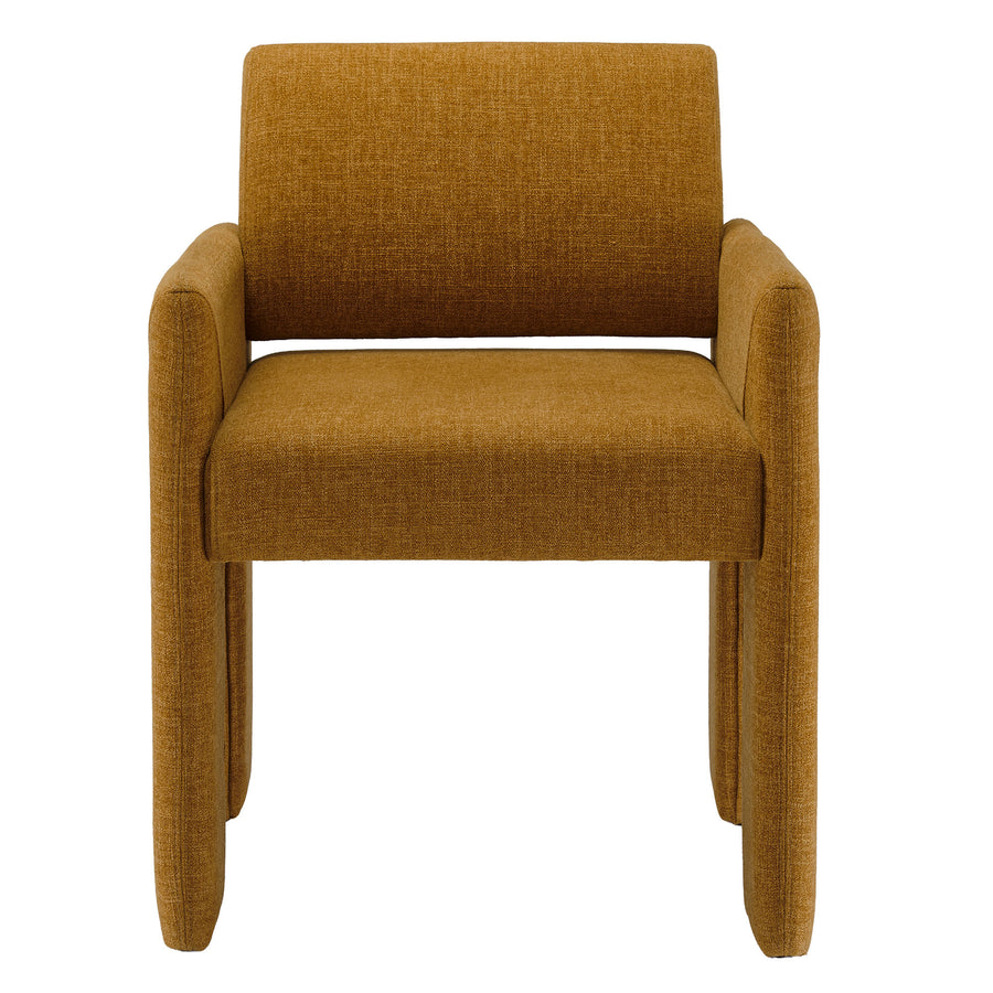 Myrtle Fabric Upholstered Dining Chair in Copper