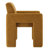 Myrtle Fabric Upholstered Dining Chair in Copper