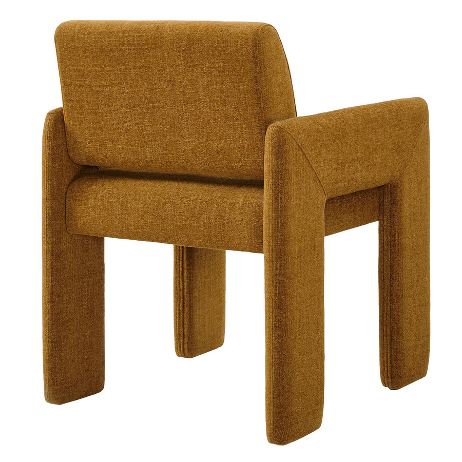 Myrtle Fabric Upholstered Dining Chair in Copper