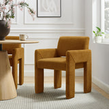 Myrtle Fabric Upholstered Dining Chair in Copper