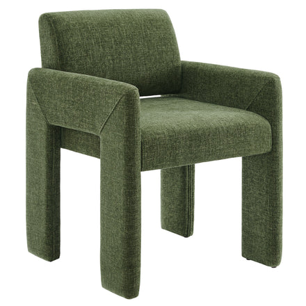 Daven Fabric Upholstered Dining Chair in Foliage
