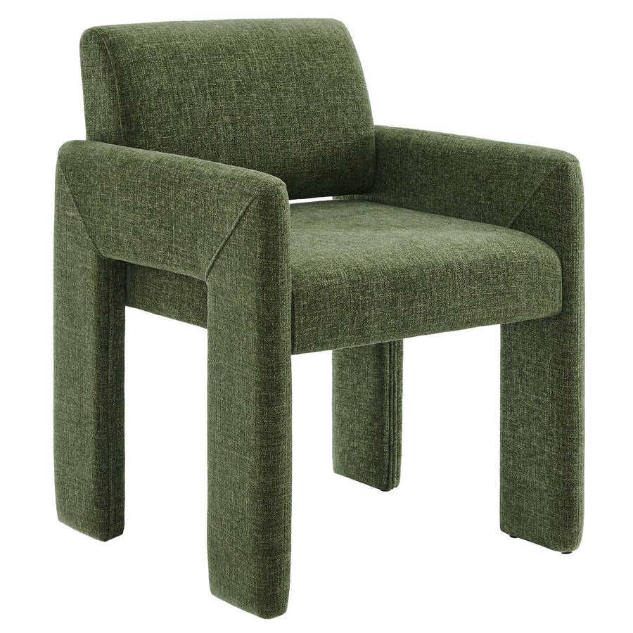 Myrtle Fabric Upholstered Dining Chair in Foliage