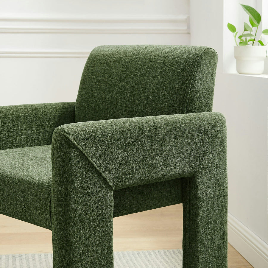 Myrtle Fabric Upholstered Dining Chair in Foliage