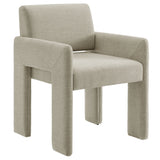 Myrtle Fabric Upholstered Dining Chair in Linen