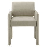 Myrtle Fabric Upholstered Dining Chair in Linen