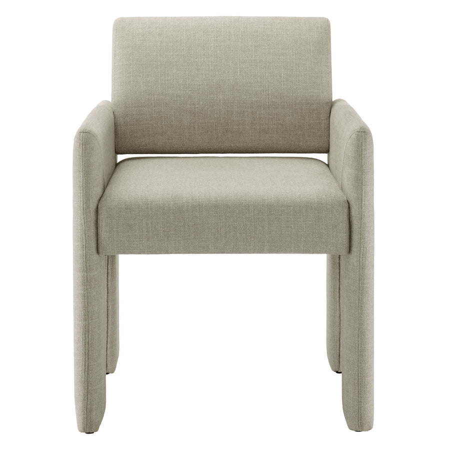 Myrtle Fabric Upholstered Dining Chair in Linen
