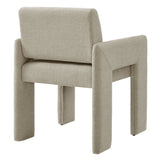 Myrtle Fabric Upholstered Dining Chair in Linen