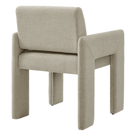 Daven Fabric Upholstered Dining Chair in Linen