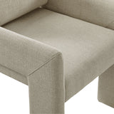 Myrtle Fabric Upholstered Dining Chair in Linen