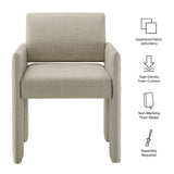 Myrtle Fabric Upholstered Dining Chair in Linen