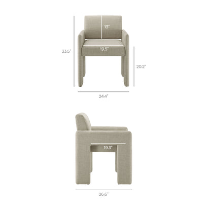 Daven Fabric Upholstered Dining Chair by Furniture for America