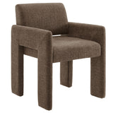 Myrtle Fabric Upholstered Dining Chair in Mocha