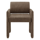 Myrtle Fabric Upholstered Dining Chair in Mocha