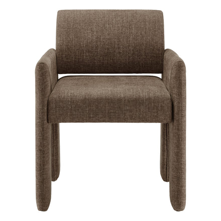 Daven Fabric Upholstered Dining Chair in Mocha