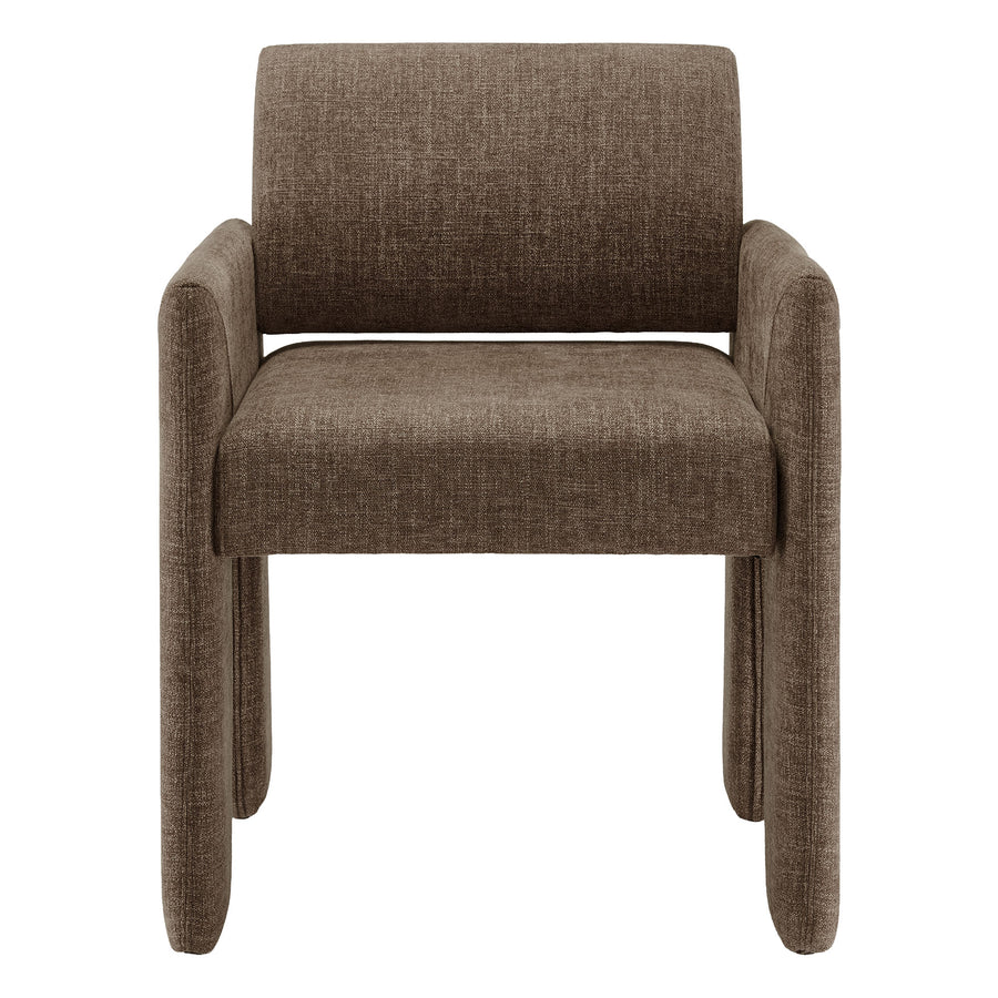 Myrtle Fabric Upholstered Dining Chair in Mocha