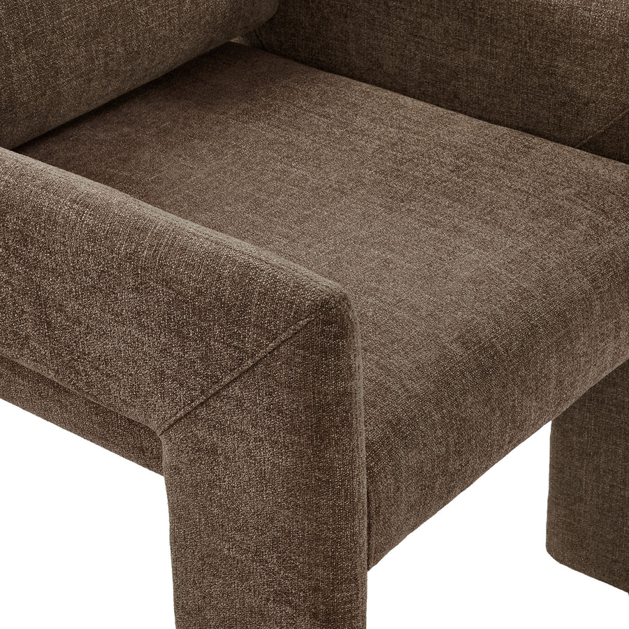 Myrtle Fabric Upholstered Dining Chair in Mocha