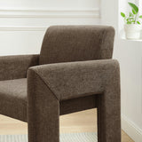 Myrtle Fabric Upholstered Dining Chair in Mocha