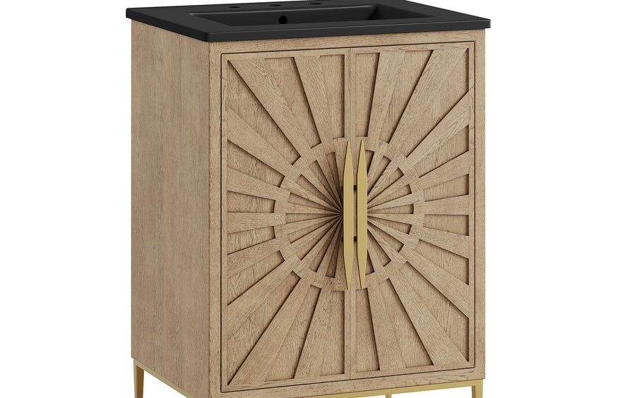 Briar 24" Bathroom Vanity in Oak Black