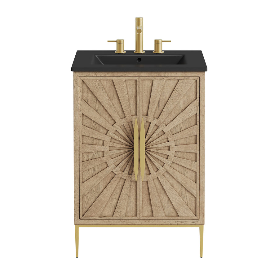 Briar 24" Bathroom Vanity in Oak Black