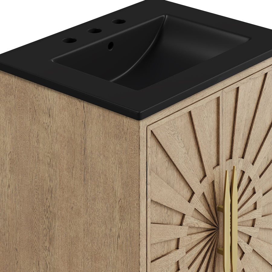 Briar 24" Bathroom Vanity in Oak Black
