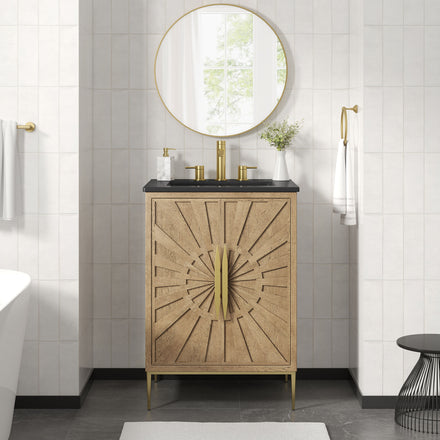 Awaken 24" Bathroom Vanity in Oak Black