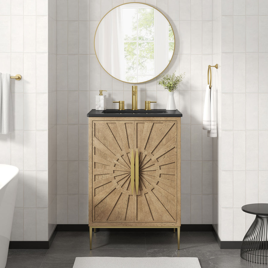 Briar 24" Bathroom Vanity in Oak Black