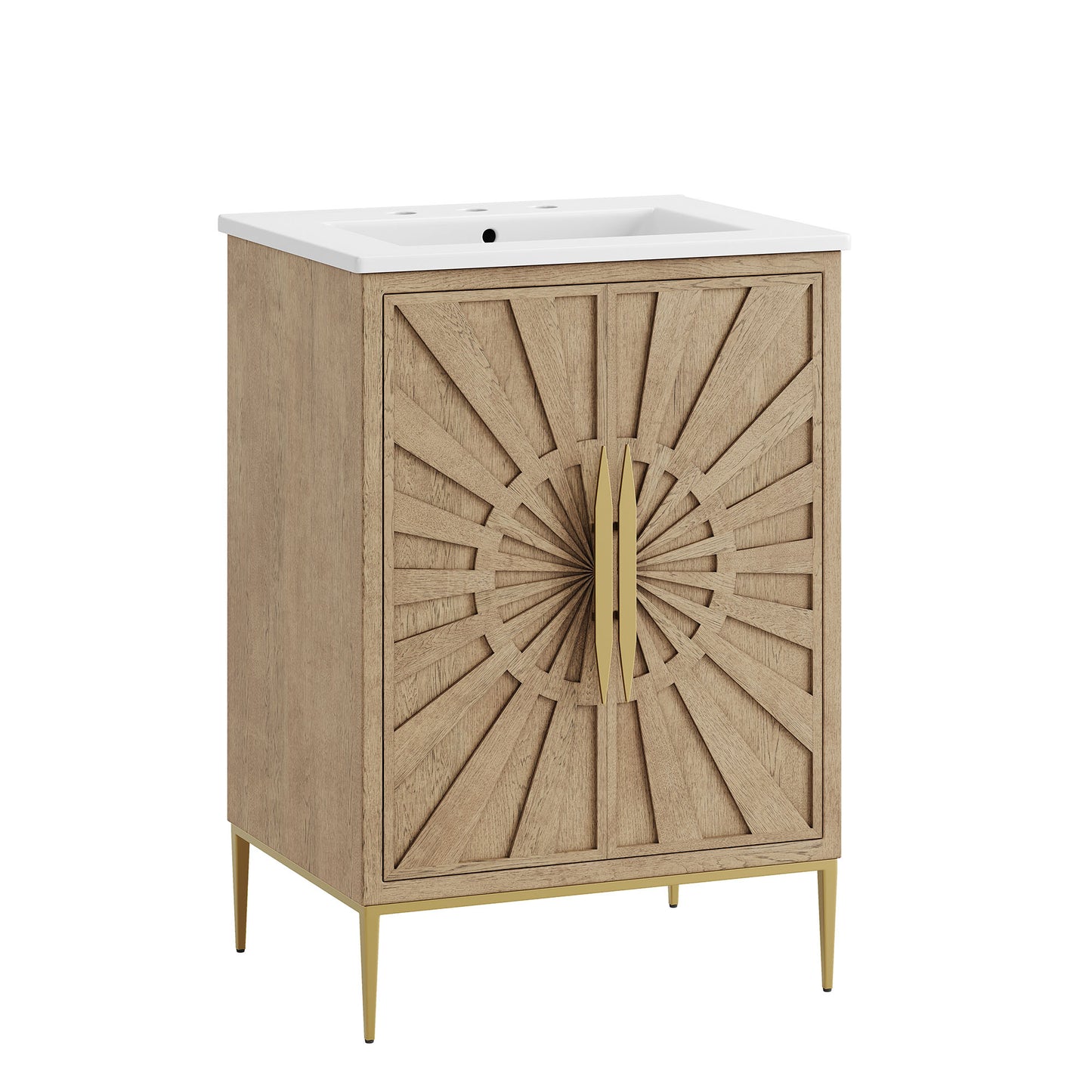 Briar 24" Bathroom Vanity in Oak White
